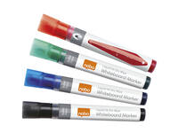 Whiteboardmarker Nobo Liquid ink rond assorti 3mm 4st