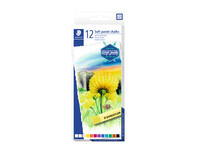 Pastelkrijt Staedtler karat zacht assorti set à 12 stuks
