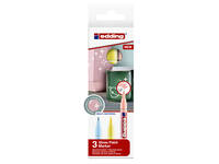 Paintmarker edding 751 op oliebasis 1-2mm pastel assorti 3 stuks
