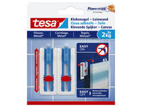 Klevende spijker tesa® canvas- tegels en metaal 2kg wit 2 stuks