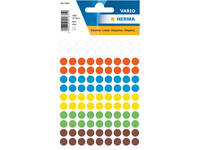 Etiket HERMA 1831 rond 8mm assorti 540 stuks