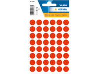 Etiket HERMA 1866 rond 12mm fluor rood 240 stuks