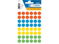 Etiket HERMA 1851 rond 12mm assorti 240 stuks