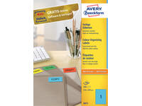 Etiket Avery 3471 210x297mm A4 blauw 100 stuks