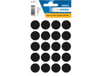 Etiket HERMA 1879 rond 19mm zwart 100 stuks