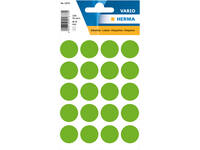 Etiket HERMA 1878 rond 19mm fluor groen 100 stuks