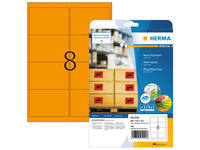 Etiket HERMA 5145 99.1x67.7mm fluor oranje 160 stuks