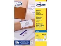 Etiket Avery J8160-100 63.5x38.1mm wit 2100 stuks
