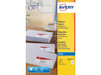 Etiket Avery J8159-25 63.5x33.9mm wit 600 stuks