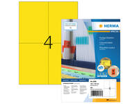 Etiket HERMA 4396 105x148mm A6 geel 400 stuks