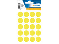 Etiket HERMA 1884 rond 19mm fluor geel 100 stuks