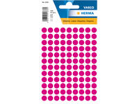 Etiket HERMA 1836 rond 8mm roze 540 stuks