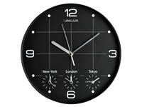 Wandklok Unilux On Time Ø 30.5cm zwart/wit