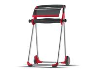 Poetspapierdispenser Tork W1 Performance vloerstandaard rood 652008