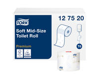 Toiletpapier Tork T6 Premium systeemrol 2-laags 90m wit 127520