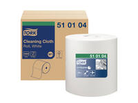 Reinigingsdoek Tork W1 Premium 1-laags 380m wit 510104