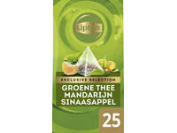 Thee Lipton Exclusive groene thee mandarijn sinaasappel 25 pramidezakjesx2gr