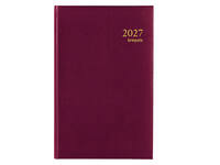Agenda 2027 Brepols Saturnus Luxe 1dag/1pagina bordeaux