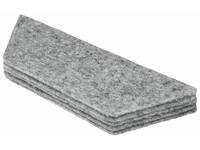 Navulling Nobo voor magnetische whiteboardwisser wit 10 stuks