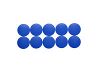 Magneet MAUL Solid 38mm 2500gr blauw 10 stuks