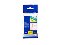 Labeltape Brother P-touch TZe-242 standaard 18mm rood op wit