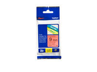 Labeltape Brother P-touch TZe-421 standaard 9mm zwart op rood