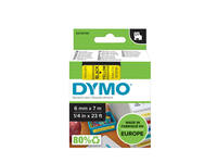 Labeltape Dymo LabelManager D1 polyester 6mm zwart op geel