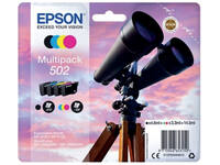 Inktcartridge Epson 502 T02V6 zwart + 3 kleuren