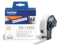 Etiket Brother DK-11203 naamkaart ordner 17x87mm 1 rol á 300 stuks wit