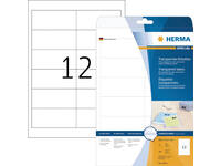 Etiket HERMA 4682 96.5x42.3mm folie transparant 300 stuks