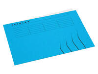 Vouwmap Secolor A4 100% gerecycled karton 250gr blauw