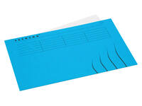 Vouwmap Secolor Folio 100% gerecycled karton 250gr blauw