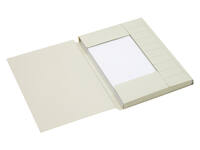 Dossiermap Secolor A4 3 kleppen 100% gerecycled karton 250 gr grijs