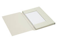Dossiermap Secolor folio 3 klep 100% gerecycled karton 250 gr grijs