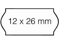 Prijsetiket 12x26mm Open-Data C6 afneembaar wit