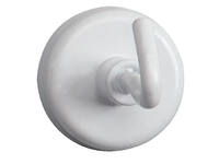 Magneet met haak MAUL 25mm trekkracht 3kg wit 5 stuks