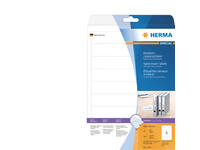 Rug-insteekkaart HERMA 5122 smal 30x190mm wit 25 vel