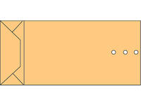 Envelop Quantore monsterzak 100x245x40mm bruin 250 stuks