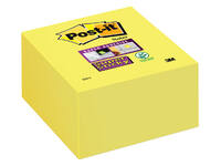 Memoblok Post-it 2028 Super Sticky 76x76mm kubus geel
