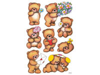 Etiket HERMA 3578 beren met bloemen