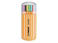 Fineliner STABILO point 88/20 fijn assorti zebra-etui à 20 stuks