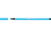 Viltstift STABILO Pen 68/031 medium neon blauw