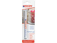 Paintmarker edding 751 op oliebasis 1-2mm wit blister à 1 stuk