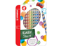Kleurpotloden STABILO 331 Easycolor rechtshandig puntenslijper ass 12x