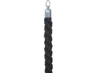 Afzetkoord Securit 150cm zwart met chroome knop