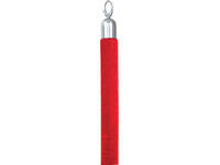Afzetkoord Securit 150cm rood met chroome knop