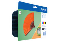 Inktcartridge Brother LC-129XLVALBP zwart + 3 kleuren