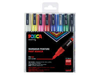 Paintmarker Uni POSCA PC3M fijn assorti set à 8 stuks