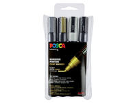 Paintmarker Uni POSCA PC5M medium assorti set à 4 stuks