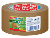 Verpakkingstape tesapack® papier ecoLogo® 50mx50mm bruin